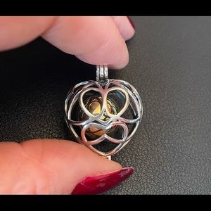 Heart shaped. Silver harmony ball. Perfect for an expectant mother. ❤️